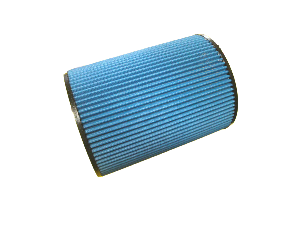 JR Filter Cylindrical, Connection diameter 125, Black Rubber top