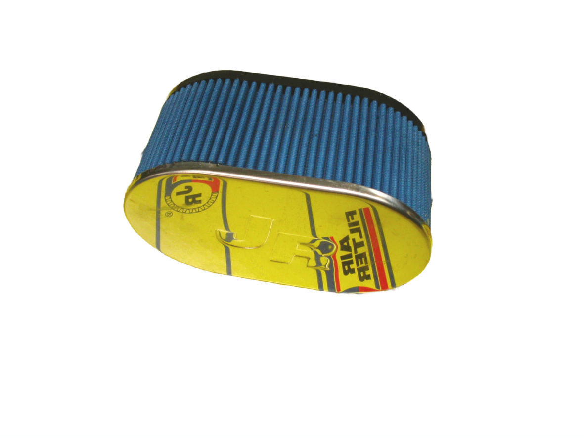 JR Filter Cylindriskt, Anslutningsdiameter 52, Kromad Topp