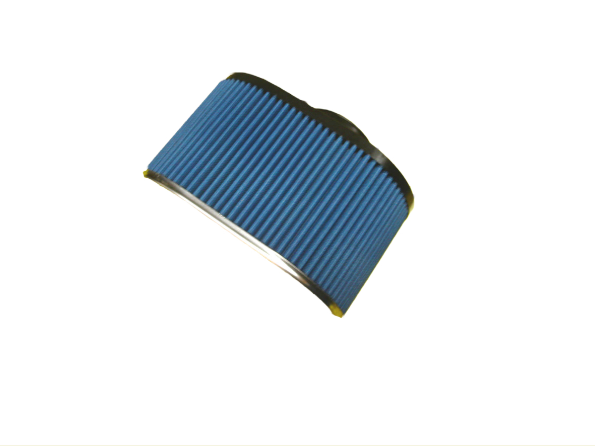 JR Filter Cylindriskt, Anslutningsdiameter 52, Kromad Topp