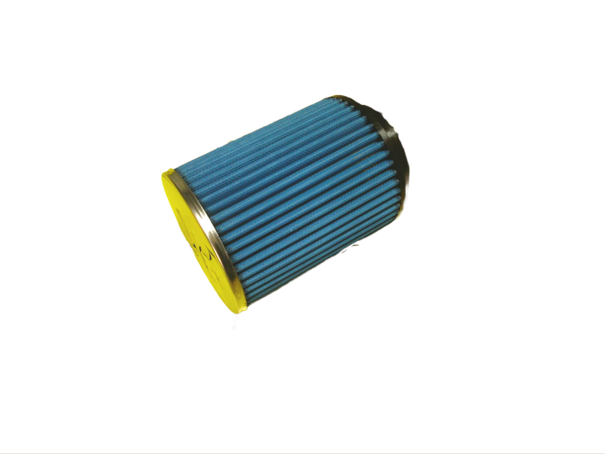 JR Filter Cylindriskt, Anslutningsdiameter 65, Kromad Topp