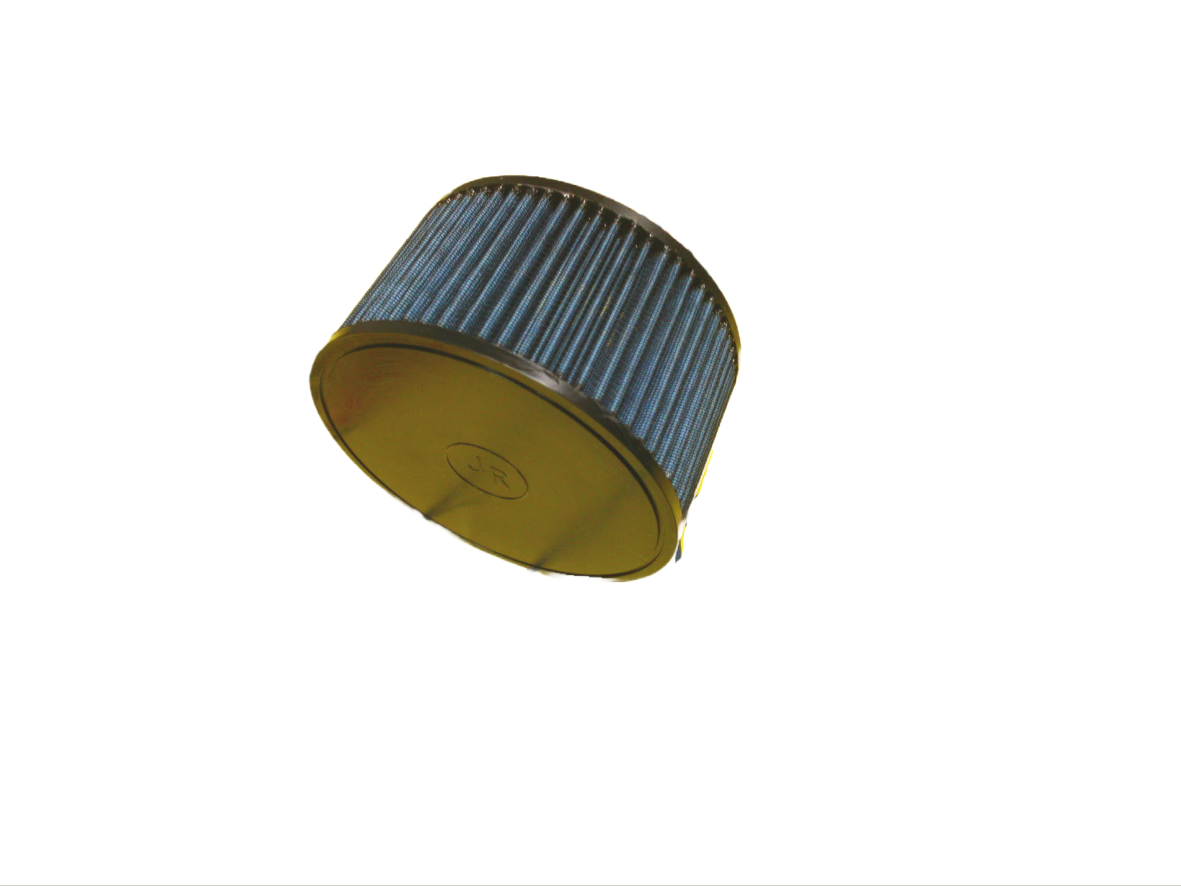 JR Filter Cylindriskt, Anslutningsdiameter 65, Svart Gummitopp