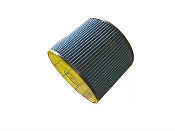 JR Filter Cylindriskt, Anslutningsdiameter 100 , Svart Gummitopp
