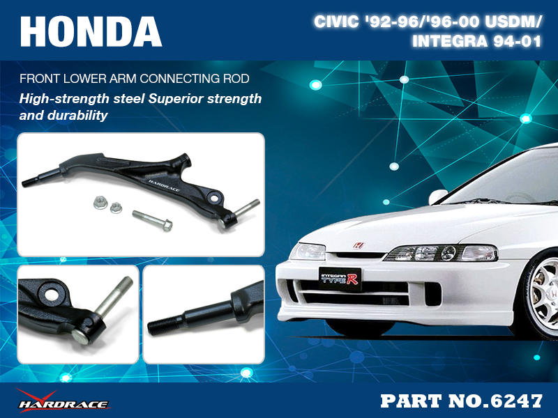CIVIC '92-96/'96-00 USDM/ ACURA INTEGRA 94-01
FRONT LOWER ARM CONNECTING ROD - 2PCS/SET