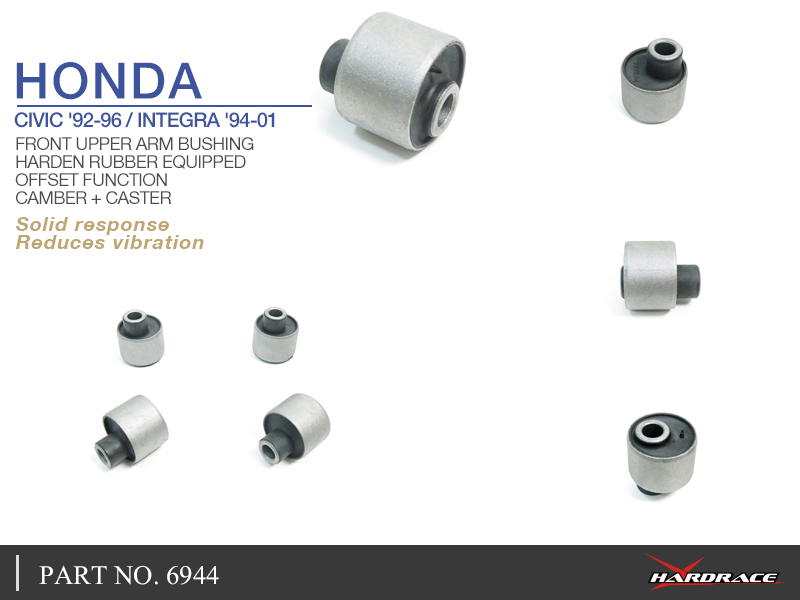HONDA CIVIC '92-96 / INTEGRA '94-01
Främre Övre Bärarm Bussning-OFFSET FUNCTION
(Hårdare Gummi) CAMBER+CASTER - 4 St/Sats