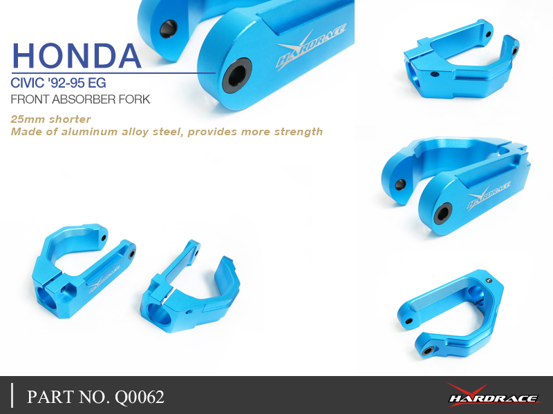 HONDA CIVIC '88-91 EF/ '92-95 EG/
FRONT ABSORBER FORK,25MM SHORTER- 2PCS/SET