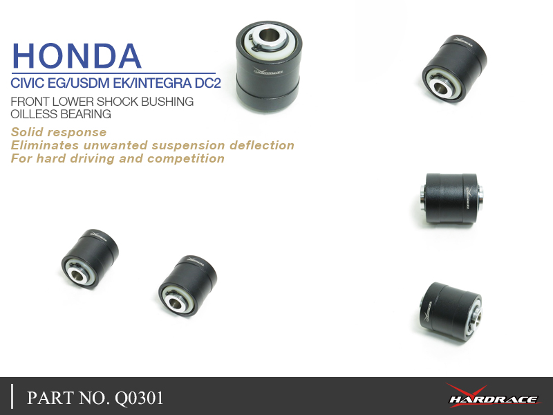 HONDA CIVIC EG/USDM EK/INTEGRA DC2 
FRONT LOWER SHOCK BUSHING
(OILLESS BEARING) - 2PCS/SET