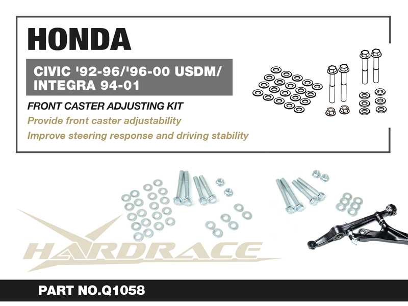 CIVIC '92-96/'96-00 USDM/ ACURA INTEGRA 94-01 Främre CASTER ADJUSTING KIT - 32 St/Sats CASTER +0~+2.5°