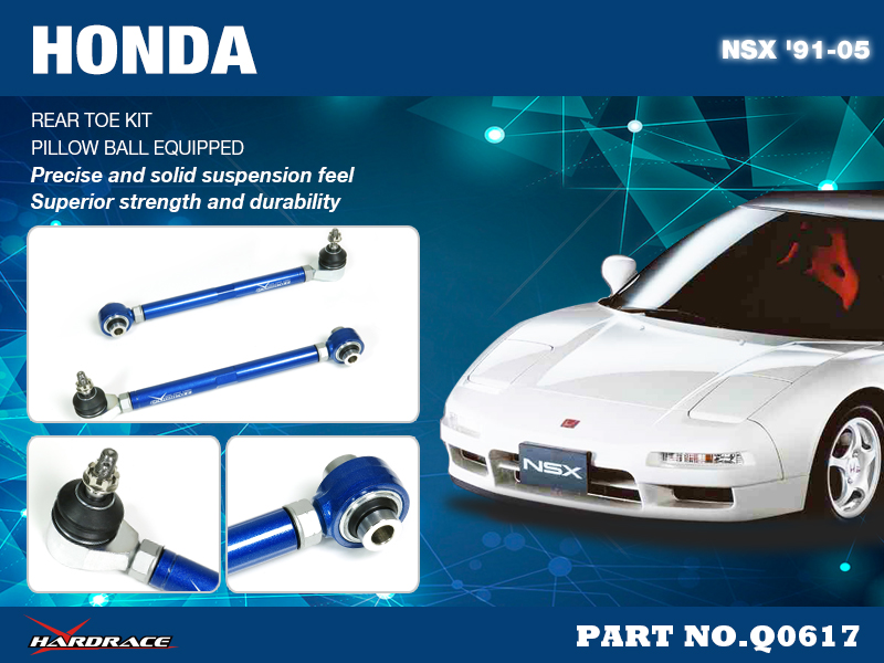 HONDA/ACURA NSX '91-05
REAR TOE KIT
(PILLOW BALL) - 2PCS/SET