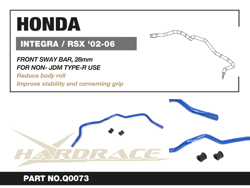 HONDA INTEGRA/RSX '02-06 / CIVIC '01-06 Främre kränghämmare 28mm - 3 St/Sats DC5: FOR NON-JDM TYPE-R USE
