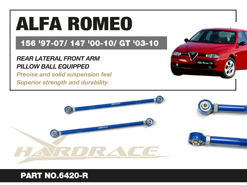 ALFA ROMEO 156 '97-07/ 147 '00-10/ GT '03-10
REAR LATERAL REAR ARM 
(PILLOW BALL) - 2PCS/SET