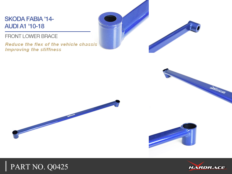 SKODA FABIA '14-/ AUDI A1 '10-18 
Främre LOWER BRACE - 1 St/Sats