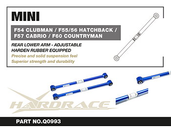 MINI F54/55/56/57/60 / BMW F39/40/44/45/46/48 REAR LOWER ARM (HARDEN RUBBER) - 2PCS/SET