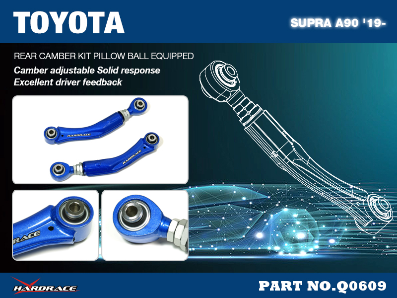 TOYOTA SUPRA J29 '19-/ BMW 3'S G20/G21 '19-/ Z4 G29 '19- 
REAR CAMBER KIT
(PILLOW BALL) - 2PCS/SET