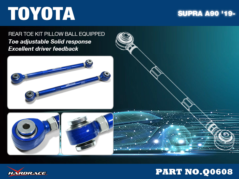 TOYOTA SUPRA J29 '19-/ BMW 3'S G20/G21 '19-/ Z4 G29 '19- 
Bakre TOE KIT 
(Länklager) - 2 St/Sats