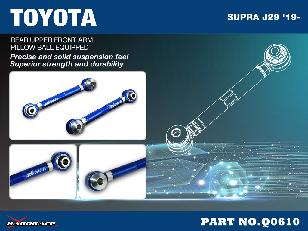 TOYOTA SUPRA J29 '19-/ BMW 3'S G20/G21 '19-/ Z4 G29 '19- 
Bakre Övre Främre ARM
(Länklager) - 2 St/Sats