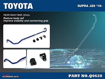 TOYOTA SUPRA J29 '19- / BMW Z4 G29 '19-/ 3'S G20/G21
Bakre kränghämmare, 22mm - 5 St/Sats