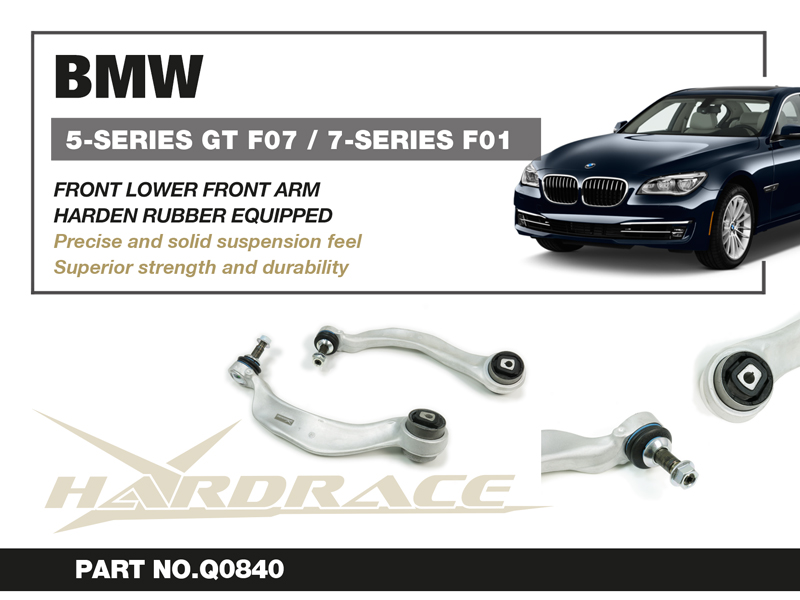 BMW 5'S GT F07/ 7'S F01/F02
FRONT LOWER - FRONT ARM - RWD
(HARDEN RUBBER) - 2PCS/SET