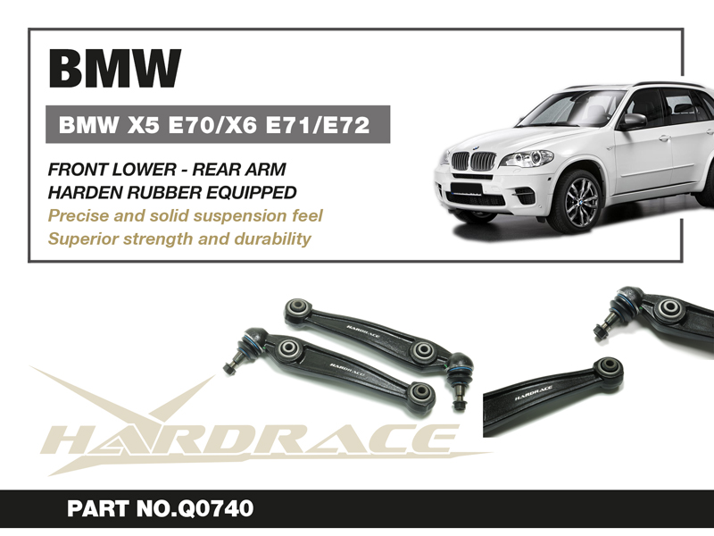 BMW X5 E70/X6 E71/E72
Främre LOWER Bakre ARM
(Hårdare Gummi) - 2 St/Sats