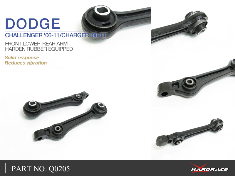 DODGE CHALLENGER '08-11/CHARGER '06-11
FRONT LOWER-REAR ARM (HARDEN RUBBER) - 2PCS/SET