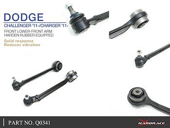 DODGE CHALLENGER '11-/CHARGER '11- 
FRONT LOWER-FRONT ARM (HARDEN RUBBER) - 2PCS/SET