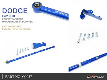 DODGE RAM 94-01
Främre TRACK BAR - LIFT 0~4 INCHES 
(Hårdare Gummi) - 2 St/Sats