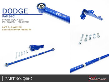DODGE RAM 94-01
Främre TRACK BAR - LIFT 0~4 INCHES  
(Länklager) - 2 St/Sats