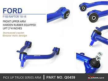 FORD F150 RAPTOR '10-14
Främre Övre Bärarm- LIFT 2-4 INCHES
(HårdareED Gummi) - 2 St/Sats