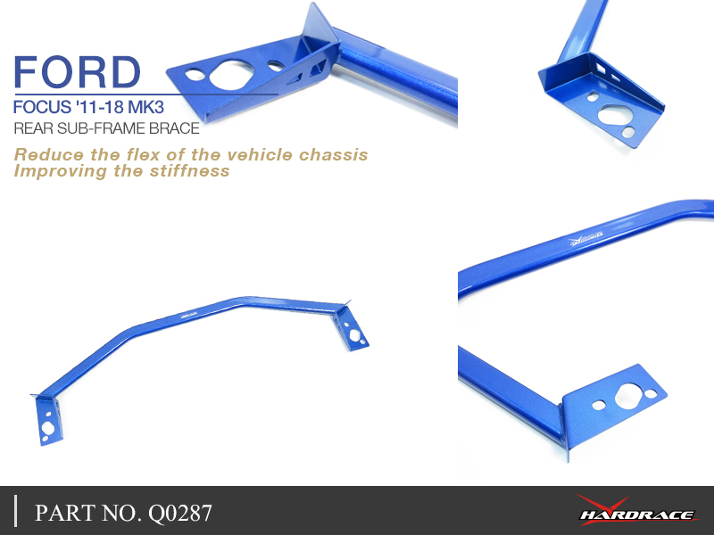 FORD FOCUS '11-18 MK3
Bakre SUB-FRAME BRACE - 1 St/Sats