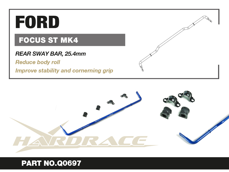 FORD FOCUS '19 MK4 ST
Bakre kränghämmare, 25.4mm - 5 St/Sats