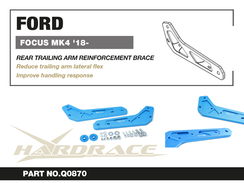 FORD FOCUS MK4 '19- Bakre Länkarm REINFORCEMENT BRACE - 2 St/Sats FOR MUTI-LINK Bakre AXLE