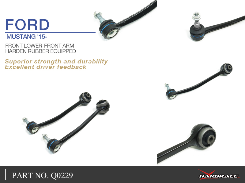 FORD MUSTANG '15- 
FRONT LOWER-FRONT ARM
(HARDEN RUBBER) 2PCS/SET