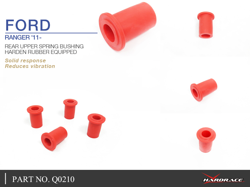 FORD RANGER '11- REAR UPPER SPRING BUSHING
(HARDEN RUBBER) - 4PCS/SET