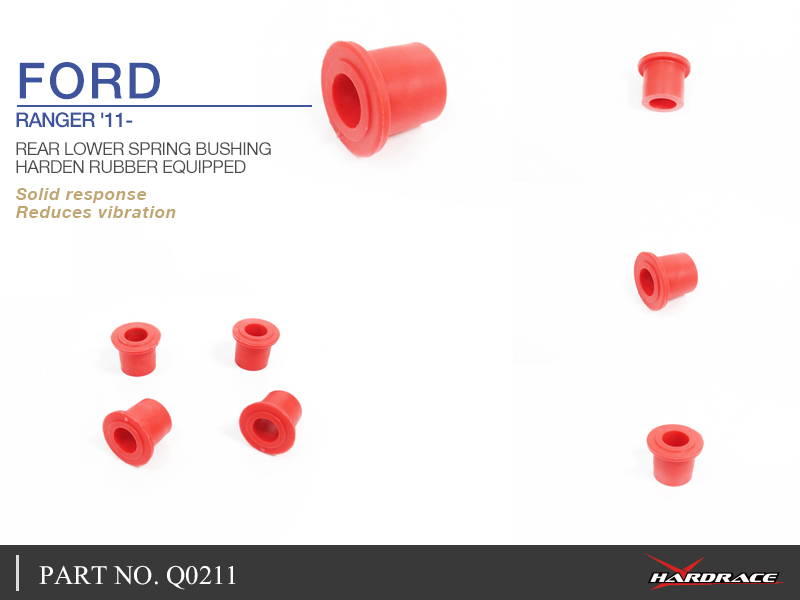 FORD RANGER '11- Bakre LOWER SPRING Bussning
(Hårdare Gummi) - 4 St/Sats