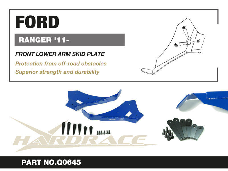 FORD RANGER '11-18/ EVEREST '15-18/ MAZDA BT-50 '11-
Främre Bärarm SKID PLATE - 2 St/Sats