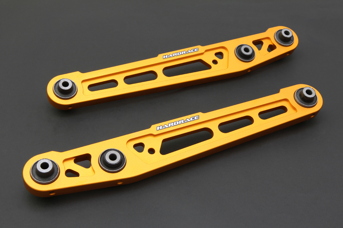CIVIC EK REAR LOWER CONTROL ARM
(HARDEN RUBBER-ALUMINUM-GOLD COLOR) 2PCS/SET