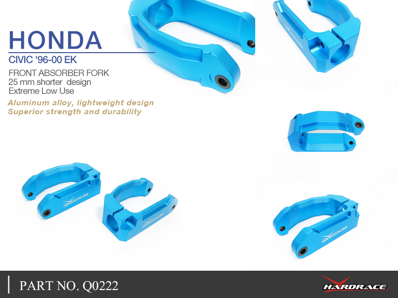 HONDA CIVIC '96-00 EK
Främre ABSORBER FORK, 25MM SHORTER - 2 St/Sats