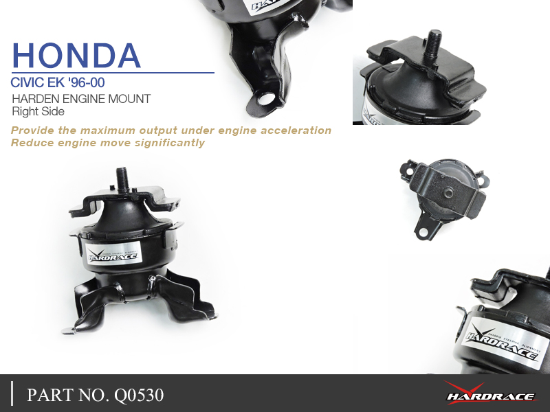 HONDA CIVIC EK '96-00 
Hårdare Motorfäste- LEFT SIDE - 1 St/Sats