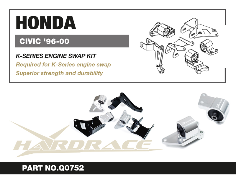 HONDA CIVIC '96-00 K-SERIES ENGINE SWAP KIT - 6PCS/SET