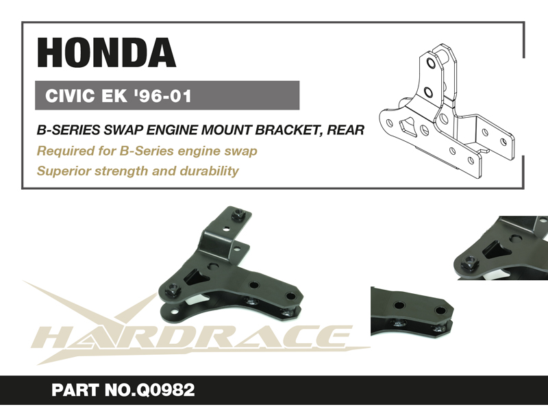 HONDA CIVIC EK '97-01 B-SERIES SWAP ENGINE MOUNT BRACKET, REAR - 1PCS/SET