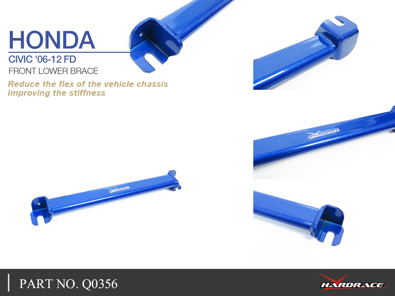 HONDA CIVIC '06-12 FD/ '12-16 FB 
REAR LOWER BRACE - 1PCS/SET