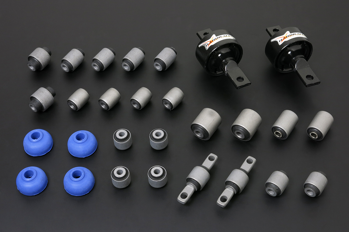 CIVIC EF/CRX 88-91 USDM COMPLETE BUSHING 
(HARDEN RUBBER) 28PCS/SET