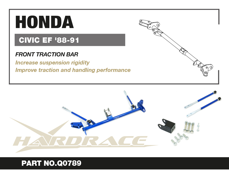 HONDA CIVIC/CRX EF '88-91 FRONT TRACTION BAR - 4PCS/SET
