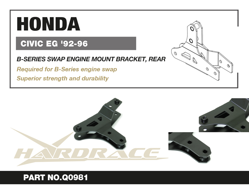 HONDA CIVIC EG '92-96 B-SERIES SWAP Motorfäste BRACKET, Bakre - 1 St/Sats