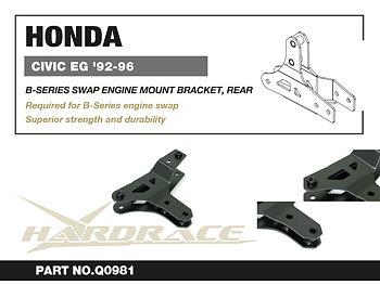 HONDA CIVIC EG '92-96 B-SERIES SWAP Motorfäste BRACKET, Bakre - 1 St/Sats