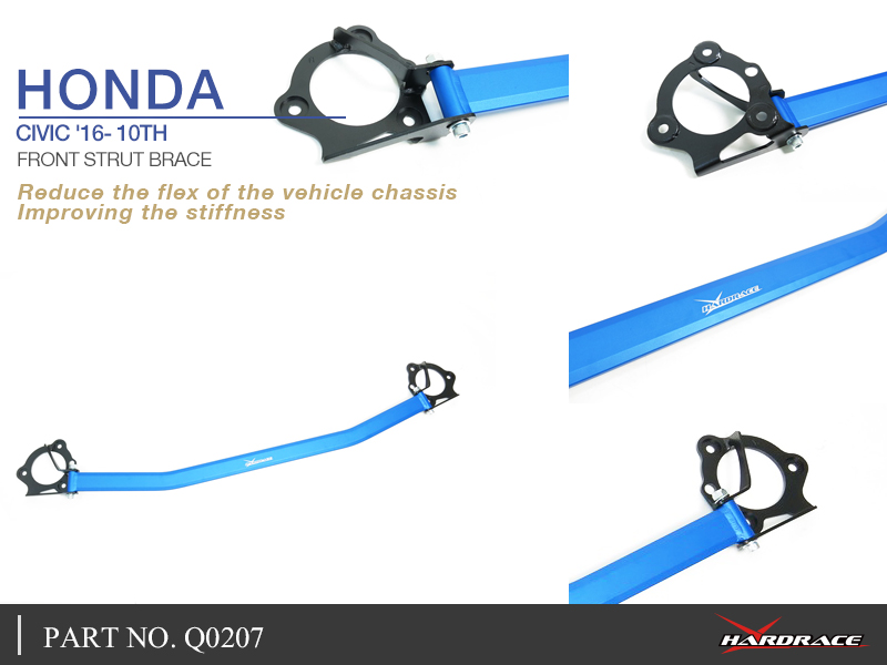 HONDA CIVIC '16- 10TH
FRONT STRUT BRACE - 1PCS/SET