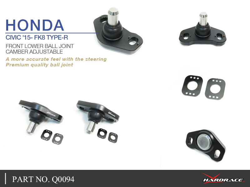 HONDA CIVIC '15- FK8 TYPE-R
FRONT LOWER CAMBER ADJUSTER - 2PCS/SET