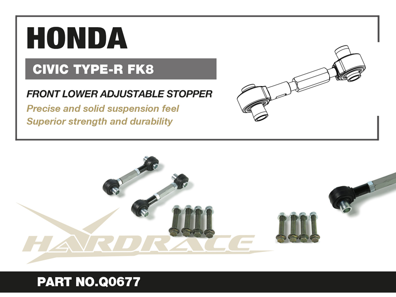 HONDA CIVIC '17- FK8 TYPE-R 
FRONT LOWER ADJUSTABLE STOPPER - 2PCS/SET