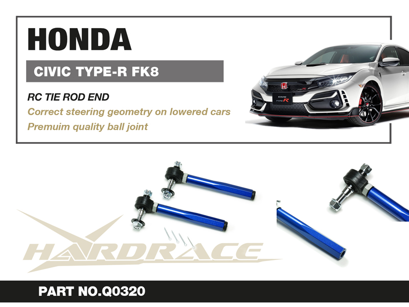 HONDA CIVIC 17- FK8 TYPE-R 
RC TIE ROD ENDS - 2PCS/SET