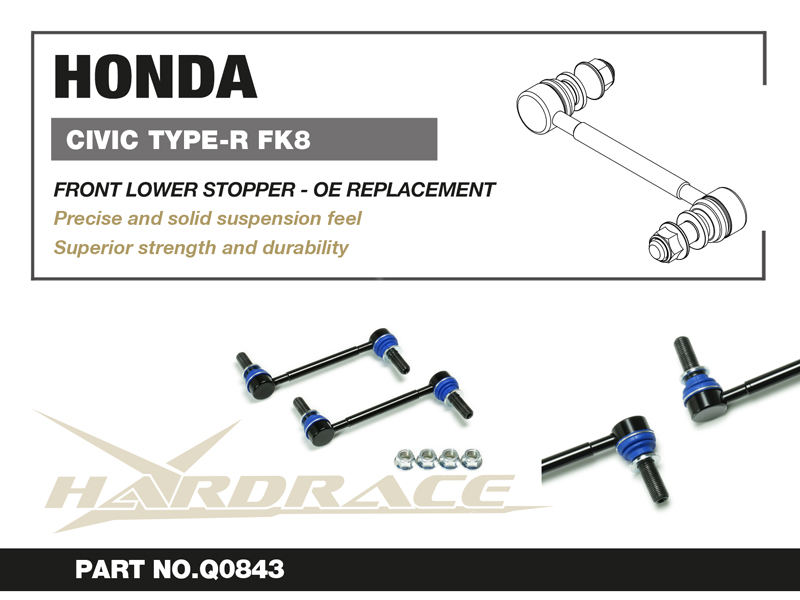 HONDA CIVIC '17- FK8 TYPE-R 
FRONT LOWER STOPPER 
OE REPLACEMENT- 2PCS/SET