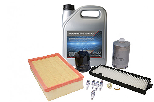 Service kit oil, filter and spark plug